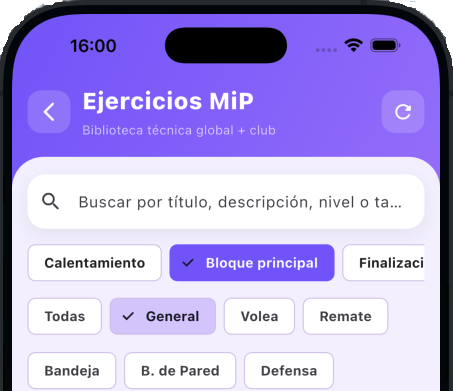 Base de datos de ejercicios MiP